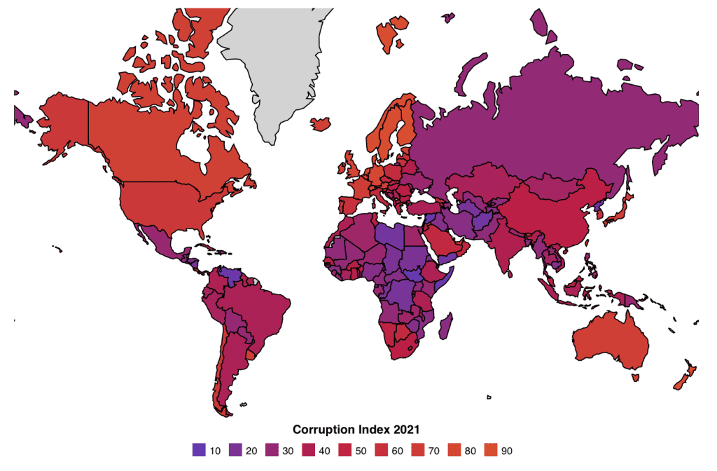 Corruption around the world