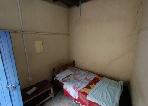 the bedroom of a child from a low income family