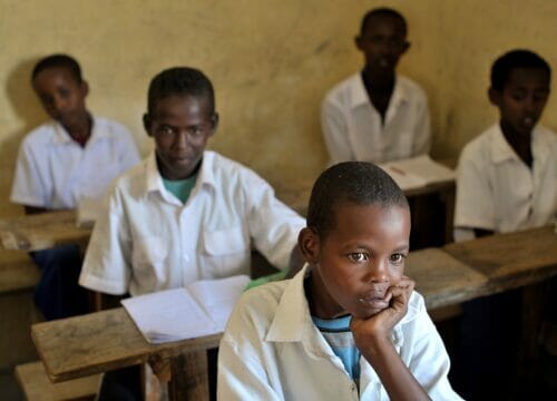 Boy Only School in Africa