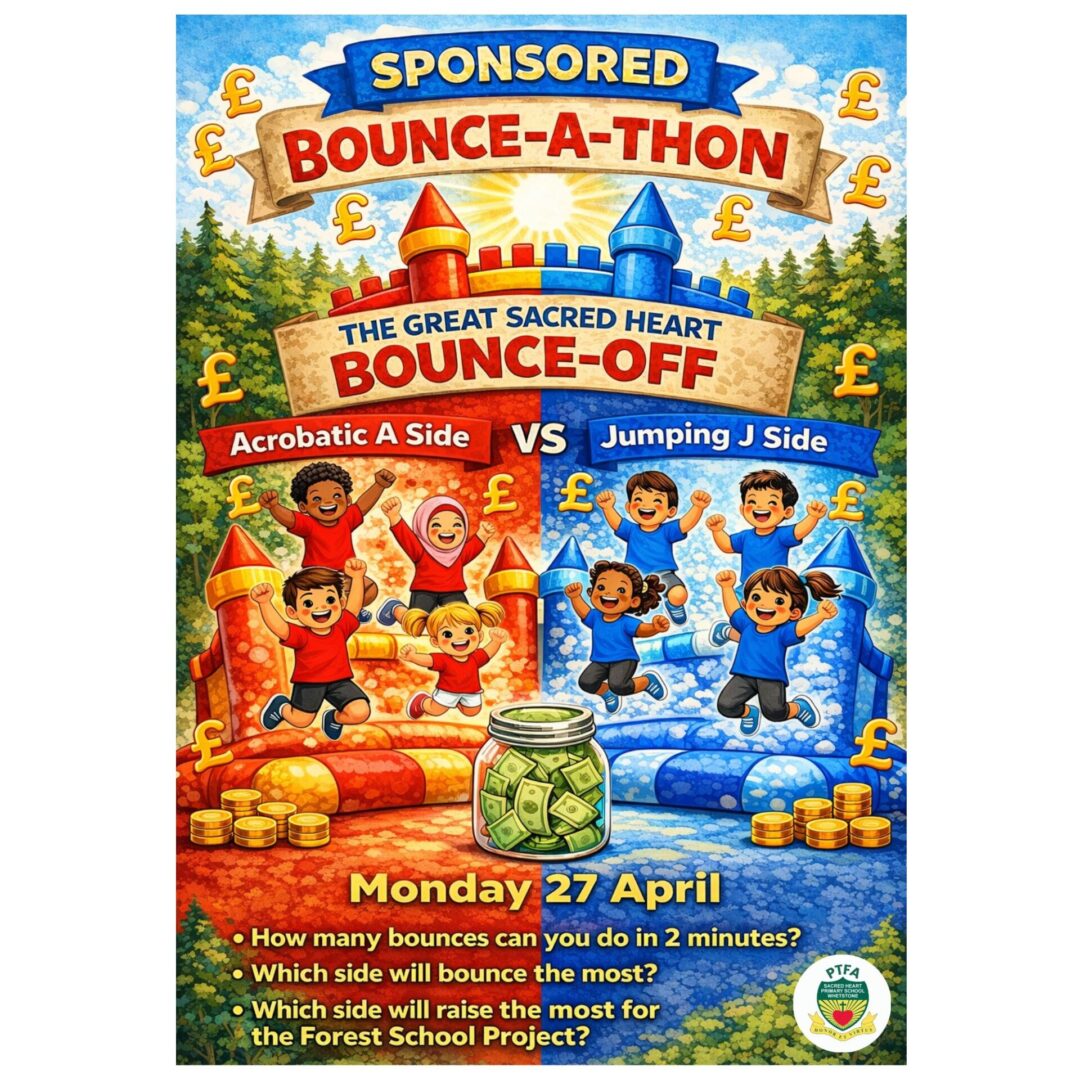 The Great Sacred Heart Bounce-Off logo